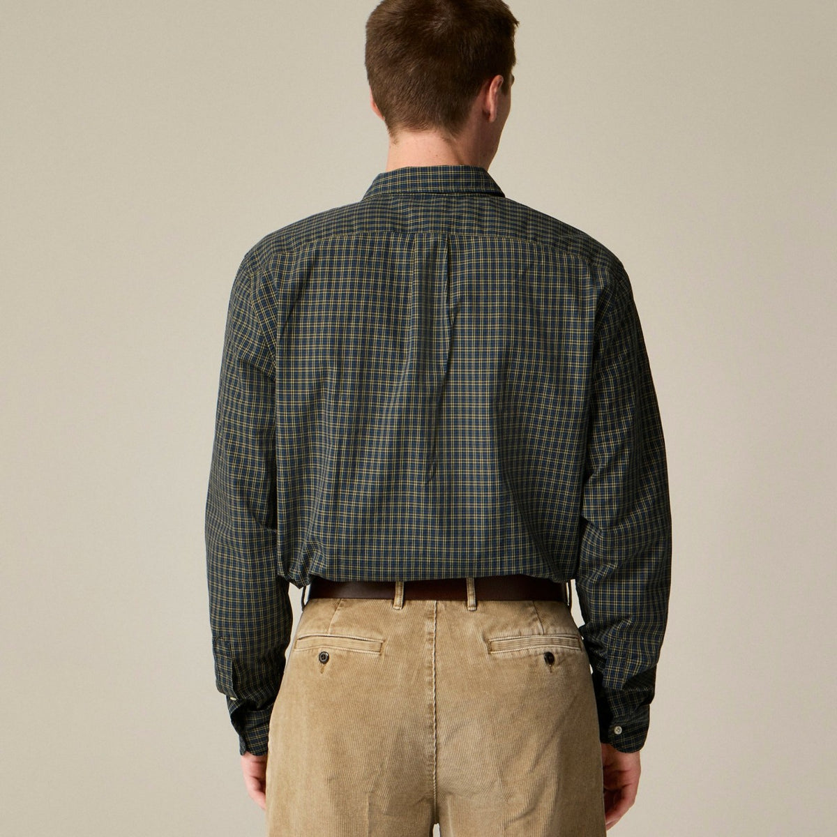 Men Secret Wash cotton poplin shirt with point collar - J.Crew