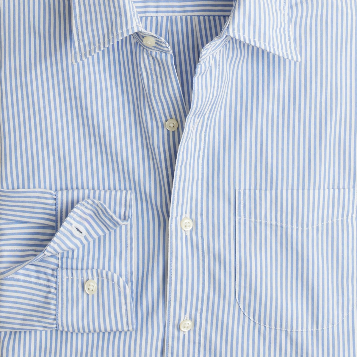 Men Secret Wash cotton poplin shirt with point collar - J.Crew