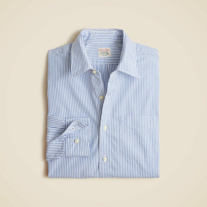 Men Secret Wash cotton poplin shirt with point collar - J.Crew