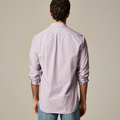 Men Secret Wash cotton poplin shirt with point collar - J.Crew