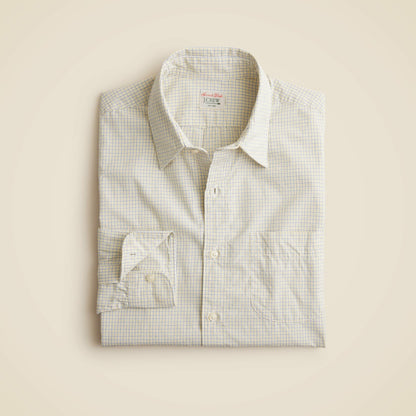 Men Secret Wash cotton poplin shirt with point collar - J.Crew