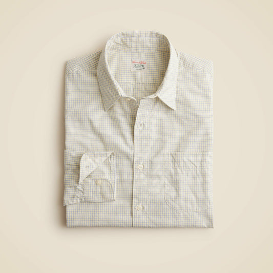 Men Secret Wash cotton poplin shirt with point collar - J.Crew