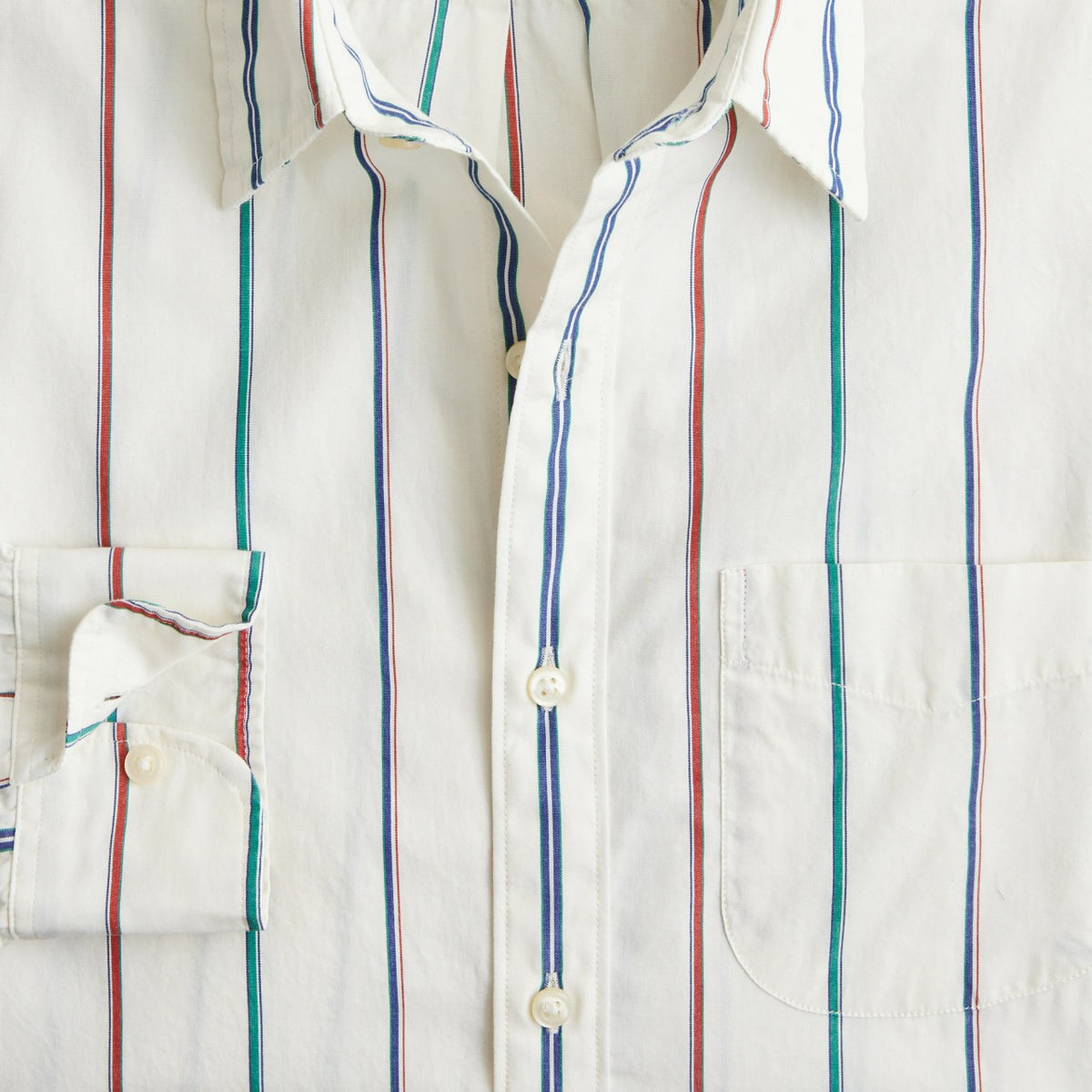 Men Secret Wash cotton poplin shirt with point collar - J.Crew