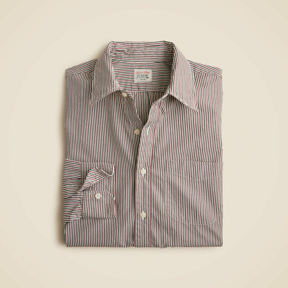 Men Secret Wash cotton poplin shirt with point collar - J.Crew