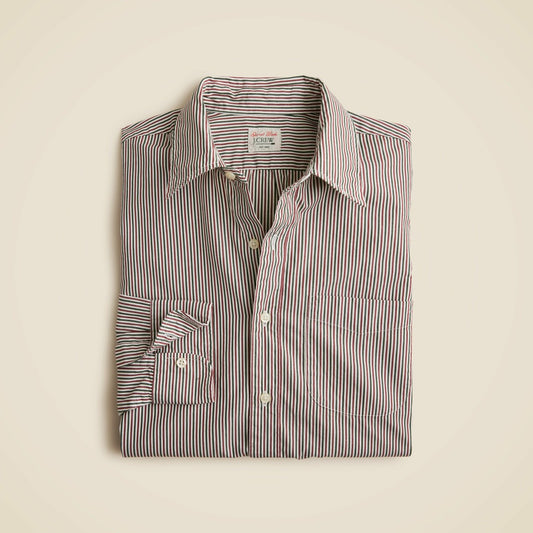 Men Secret Wash cotton poplin shirt with point collar - J.Crew