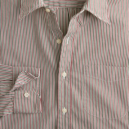 Men Secret Wash cotton poplin shirt with point collar - J.Crew