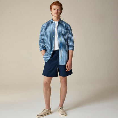 Men Secret Wash cotton poplin shirt with point collar - J.Crew