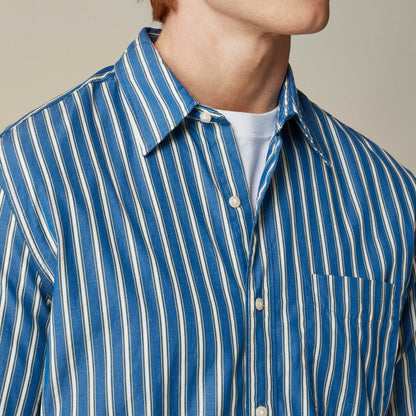 Men Secret Wash cotton poplin shirt with point collar - J.Crew