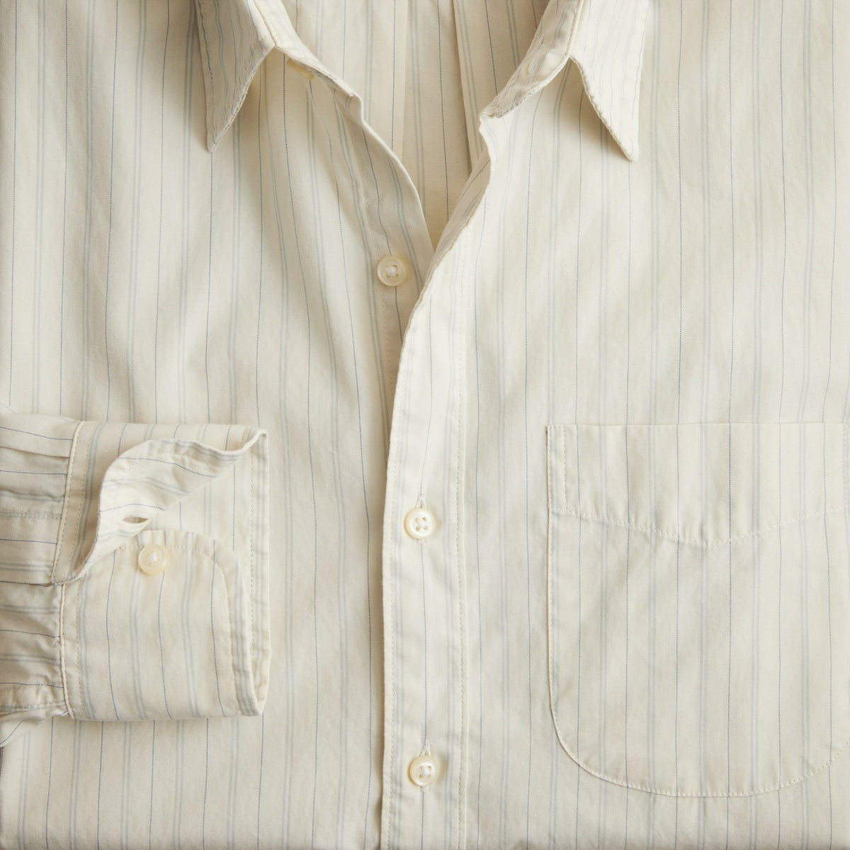 Men Secret Wash cotton poplin shirt with point collar - J.Crew