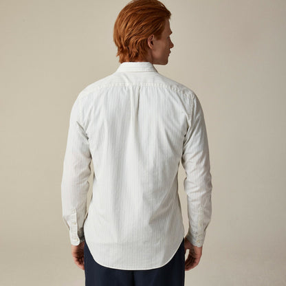 Men Secret Wash cotton poplin shirt with point collar - J.Crew