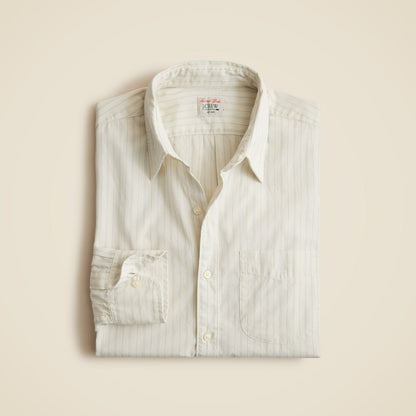 Men Secret Wash cotton poplin shirt with point collar - J.Crew