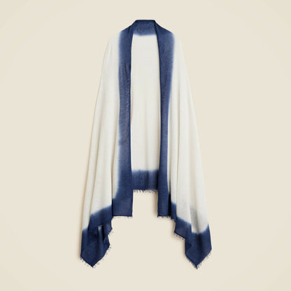 Women Oversized dip-dyed featherweight cashmere wrap - J.Crew