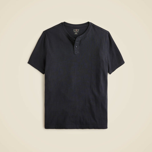 Men Short-sleeve vintage-wash cotton henley - J.Crew