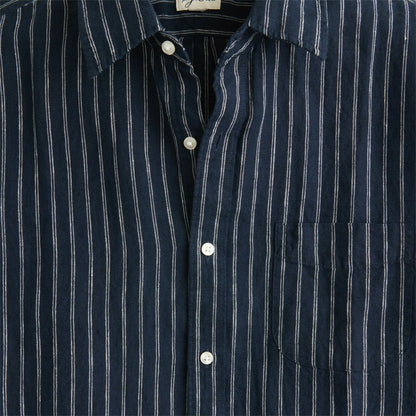 Men Short-sleeve linen point-collar shirt in print - J.Crew