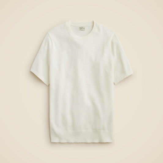 Men Short-sleeve cotton piqu&eacute;-stitch sweater - J.Crew