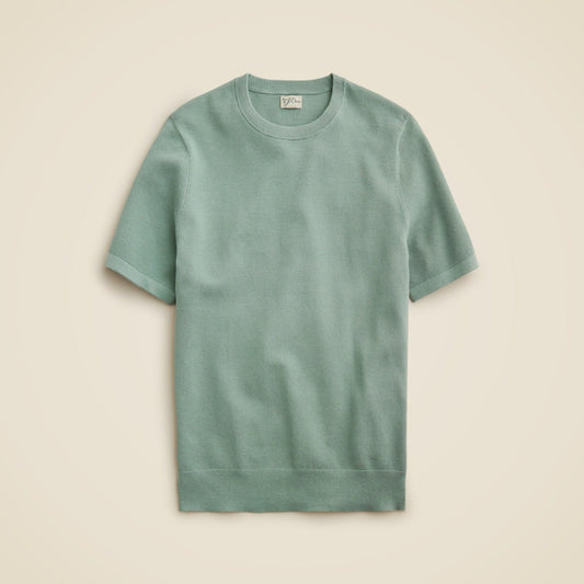 Men Short-sleeve cotton piqu&eacute;-stitch sweater - J.Crew