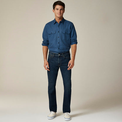 Men Linen-cotton blend twill workshirt - J.Crew
