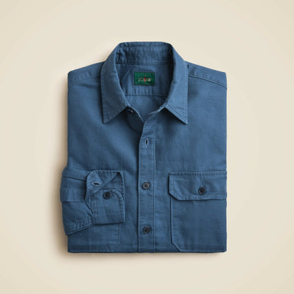 Men Linen-cotton blend twill workshirt - J.Crew