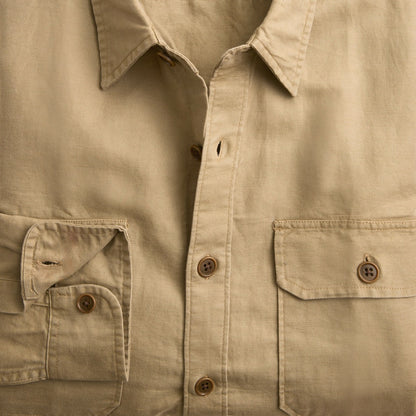 Men Linen-cotton blend twill workshirt - J.Crew