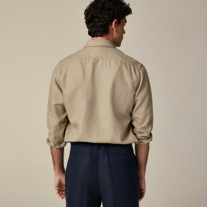 Men Linen-cotton blend twill workshirt - J.Crew