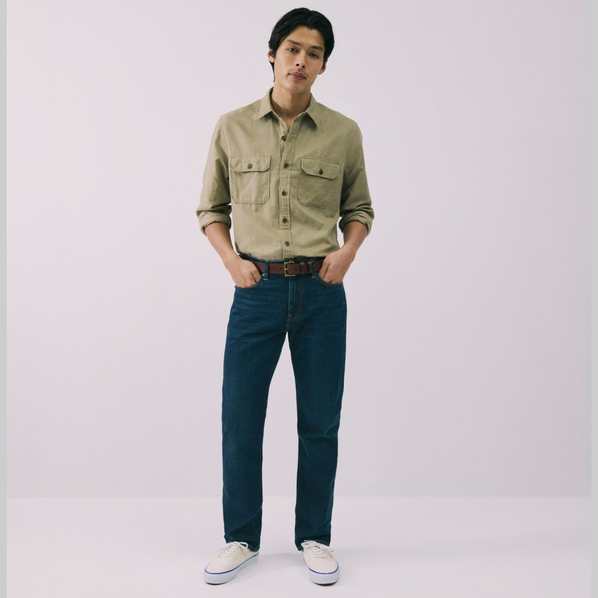 Men Linen-cotton blend twill workshirt - J.Crew