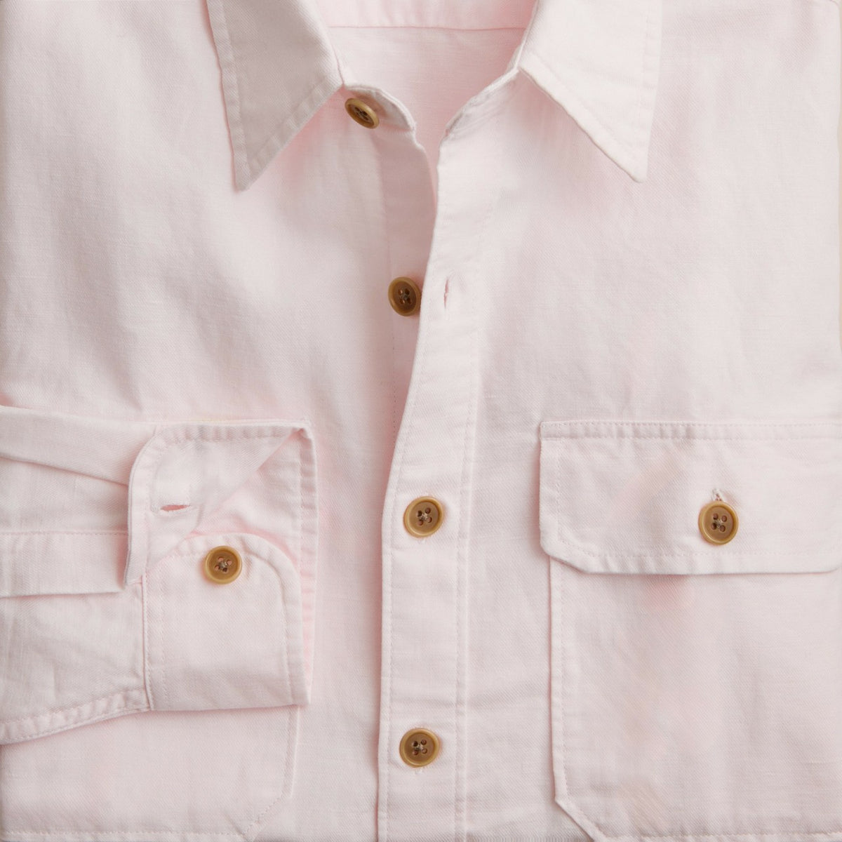 Men Linen-cotton blend twill workshirt - J.Crew