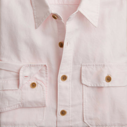 Men Linen-cotton blend twill workshirt - J.Crew