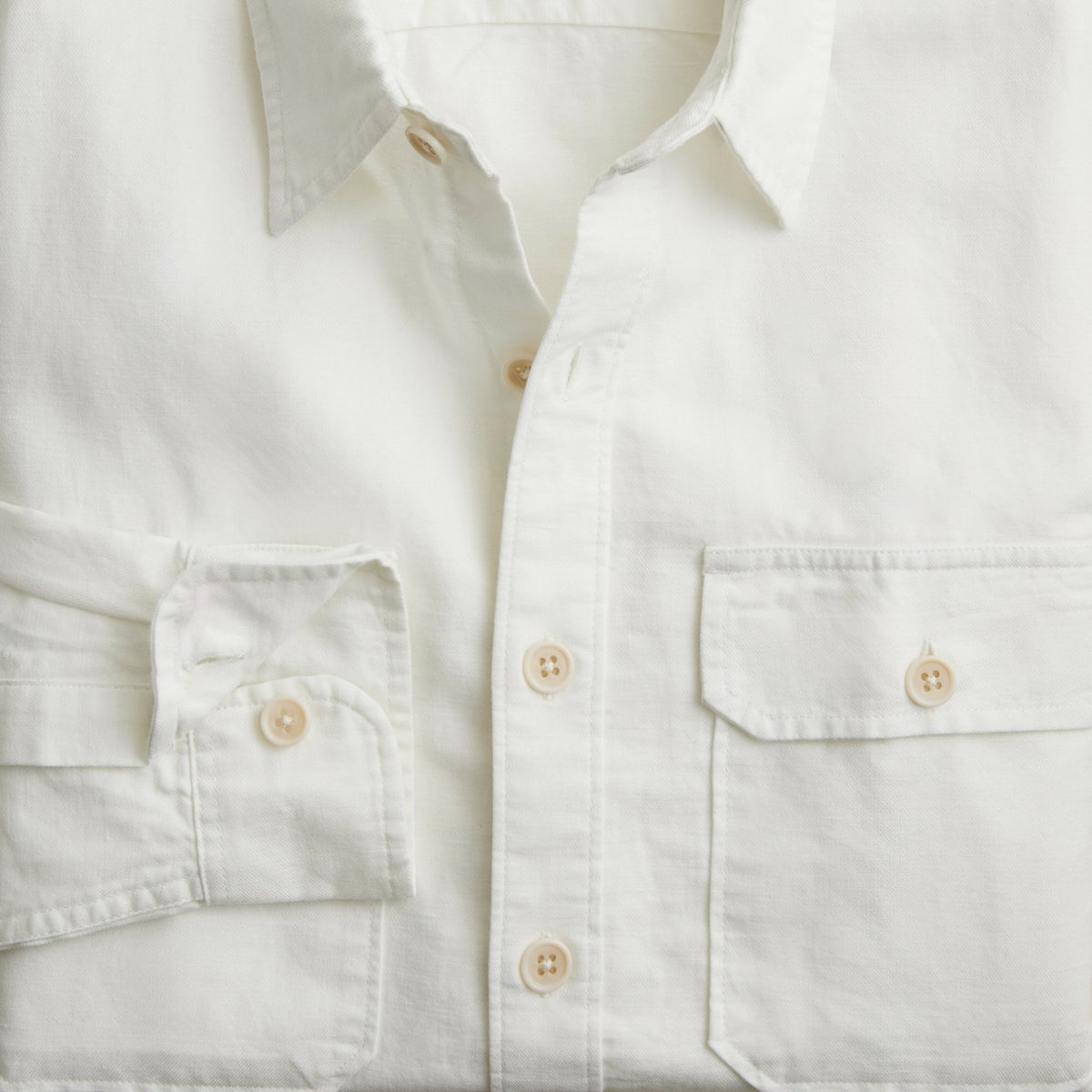 Men Linen-cotton blend twill workshirt - J.Crew