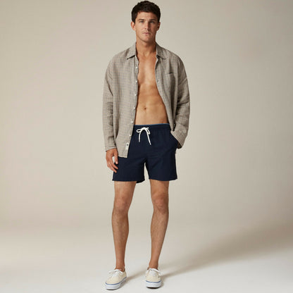 Men 6'' stretch swim trunk with ECONYL&reg; nylon - J.Crew