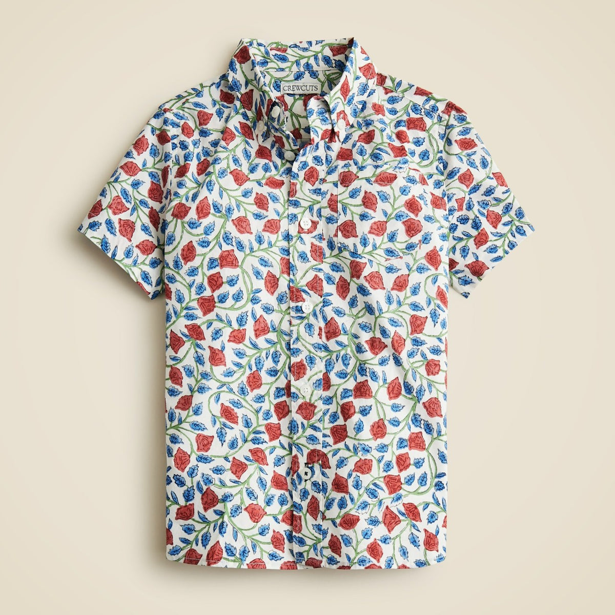 Kids Kids' short-sleeve stretch poplin button-down - J.Crew