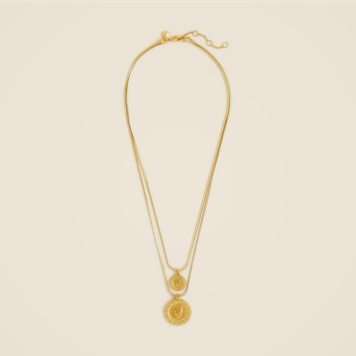 Women Layered coin pendant necklace - J.Crew