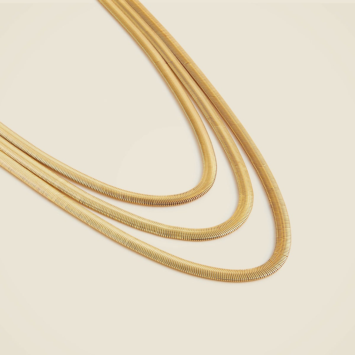 Women Layered snake chain necklace - J.Crew