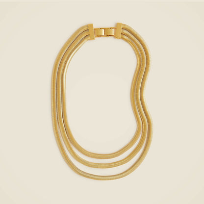 Women Layered snake chain necklace - J.Crew