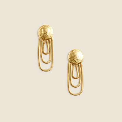 Women Coin chain drop earrings - J.Crew