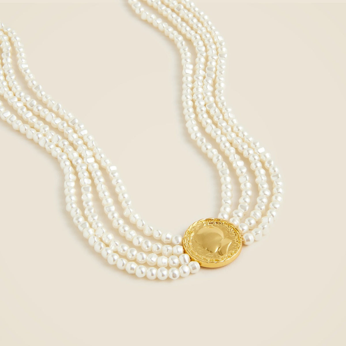 Women Pearl coin necklace - J.Crew