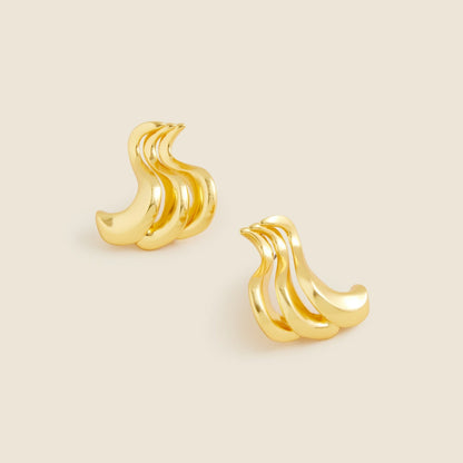 Women Sculptural squiggle earrings - J.Crew