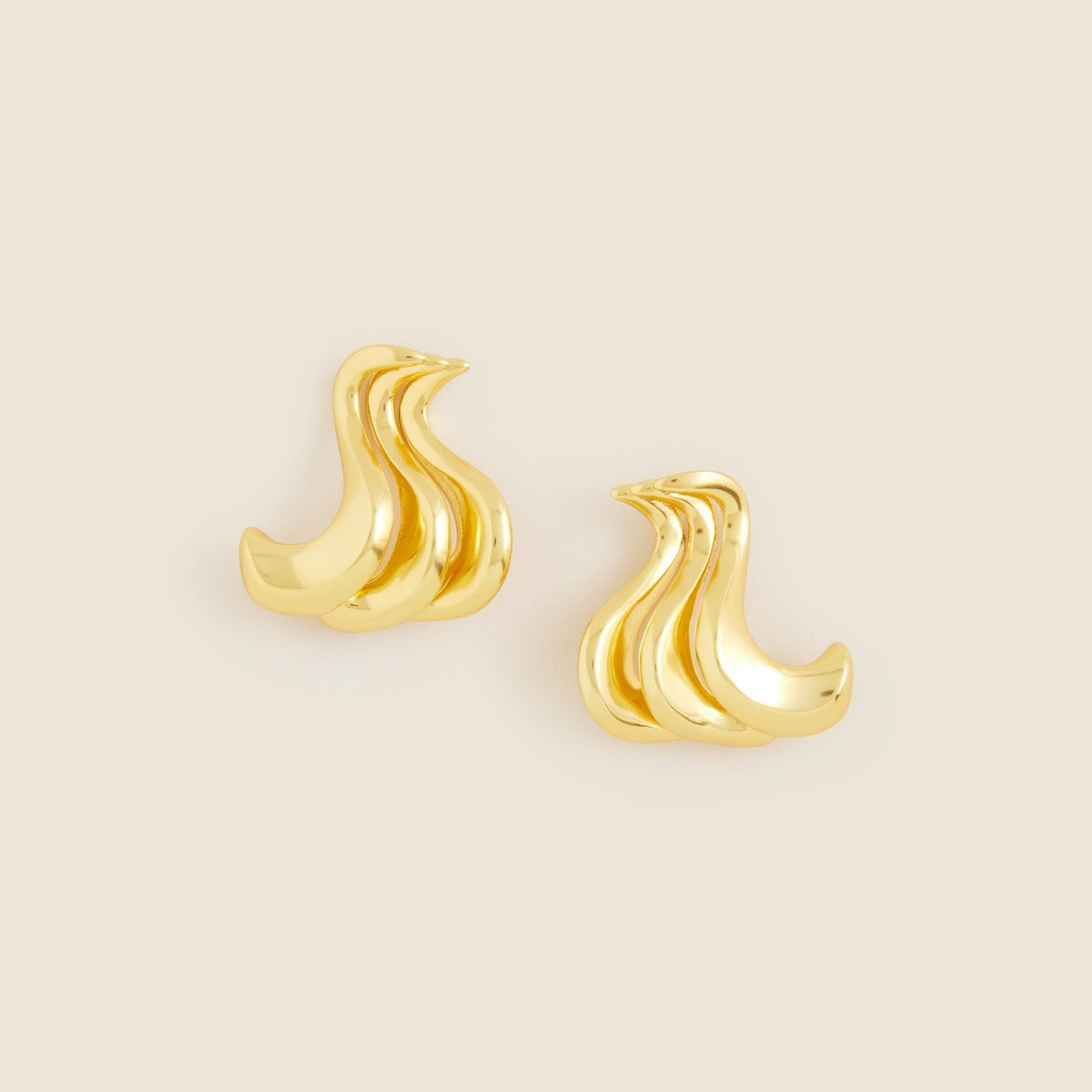 Women Sculptural squiggle earrings - J.Crew