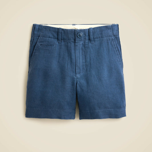 Kids Boys' coin-pocket short in linen blend - J.Crew