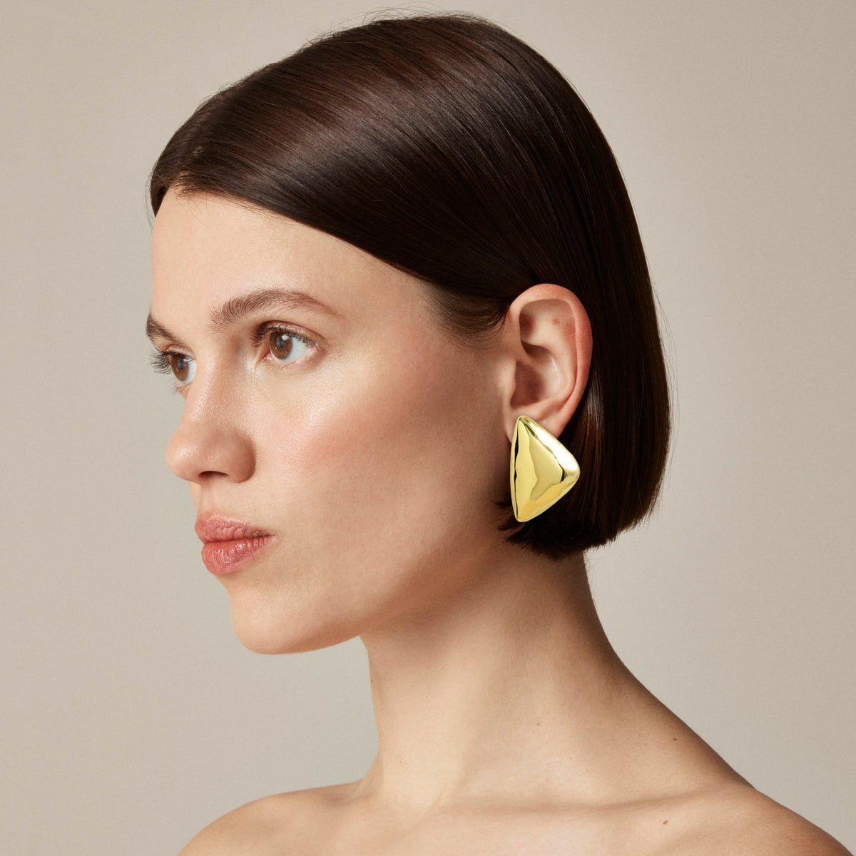 Women Oversized triangle studs - J.Crew