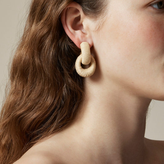 Women Woven chainlink earrings - J.Crew