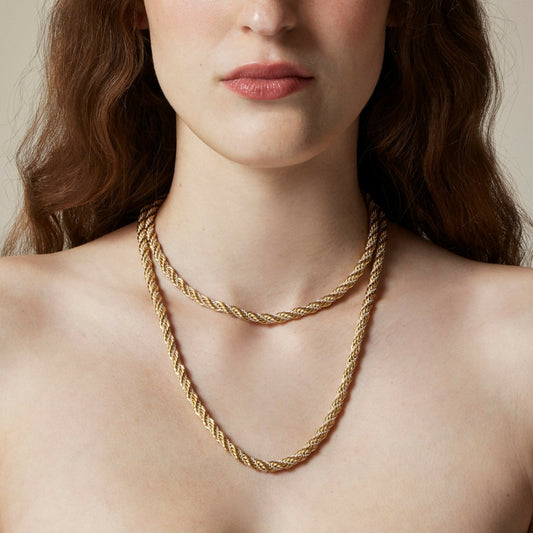 Women Long twist-chain necklace - J.Crew