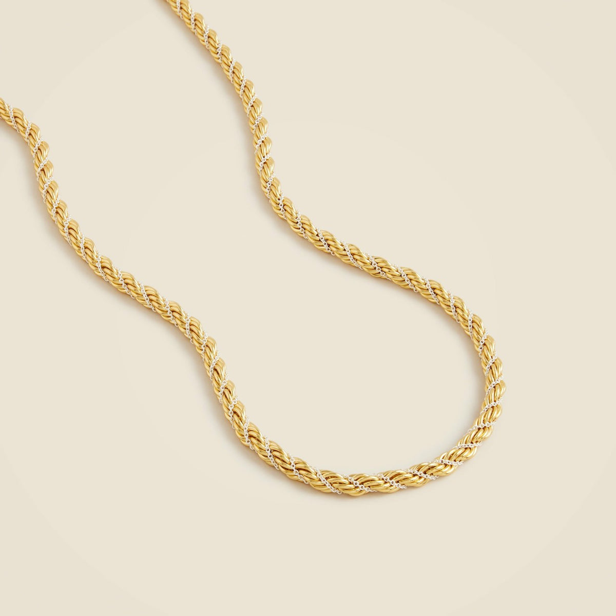Women Long twist-chain necklace - J.Crew