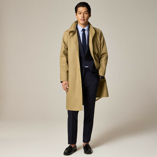 Men Rivington trench coat in water-resistant cotton - J.Crew