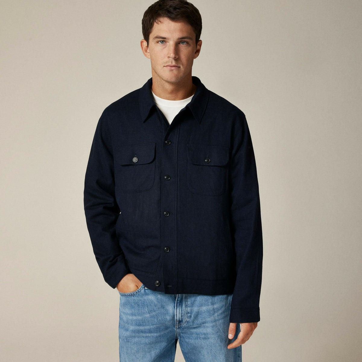 Men Campus jacket in viscose blend - J.Crew