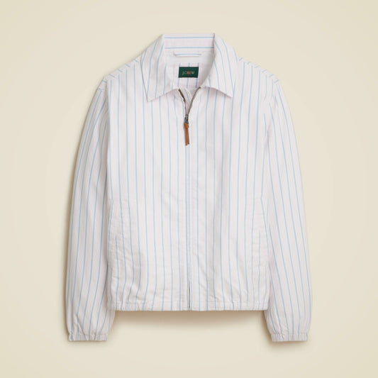 Men Harrington jacket in cotton oxford - J.Crew