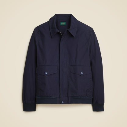 Men Flight jacket in cotton poplin - J.Crew