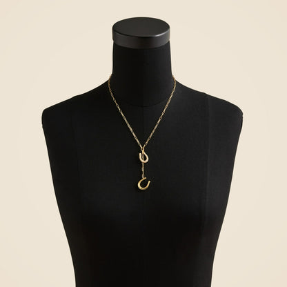 Women Horseshoe lariat necklace - J.Crew