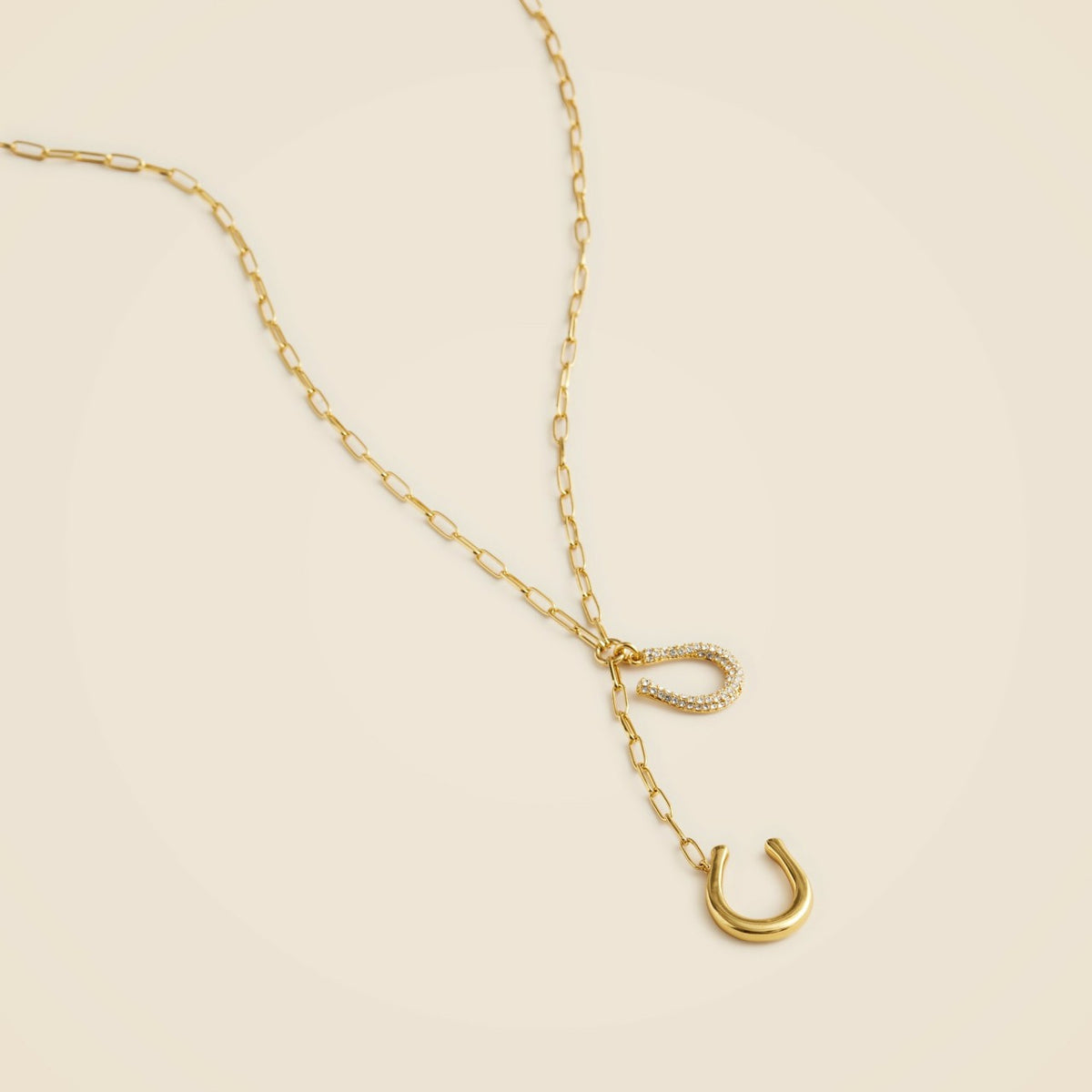 Women Horseshoe lariat necklace - J.Crew