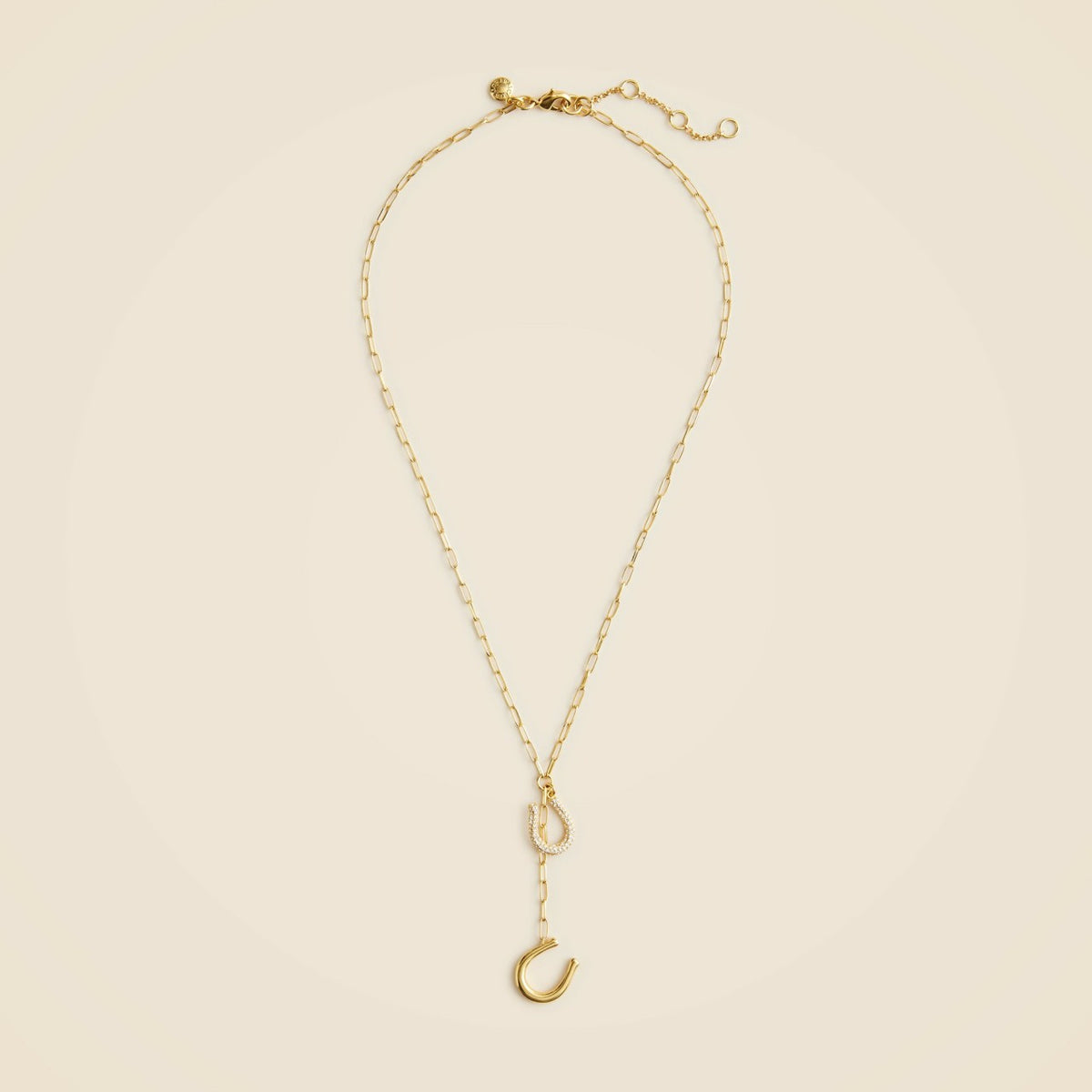 Women Horseshoe lariat necklace - J.Crew