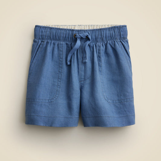 Kids Boys' linen-blend dock short - J.Crew